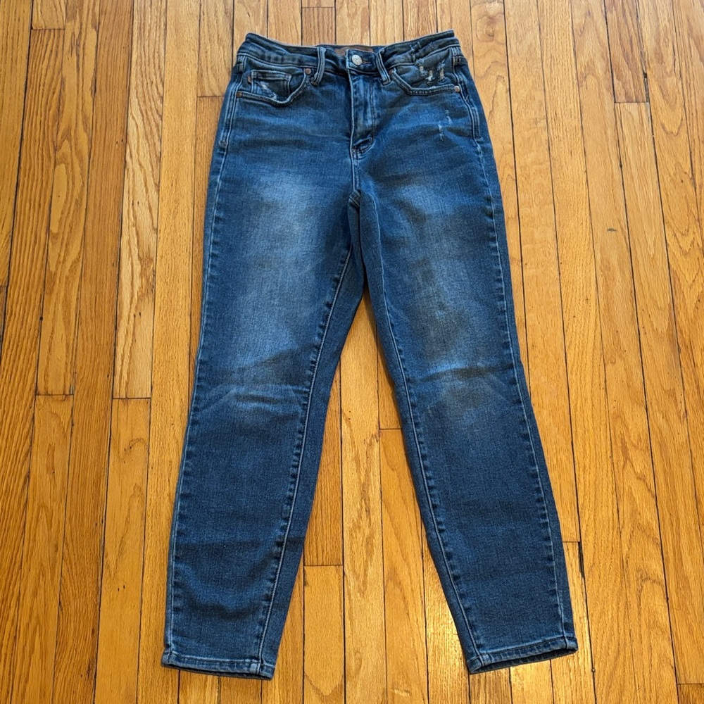 Judy Blue Dark Wash Straight Jeans size 5 size 27